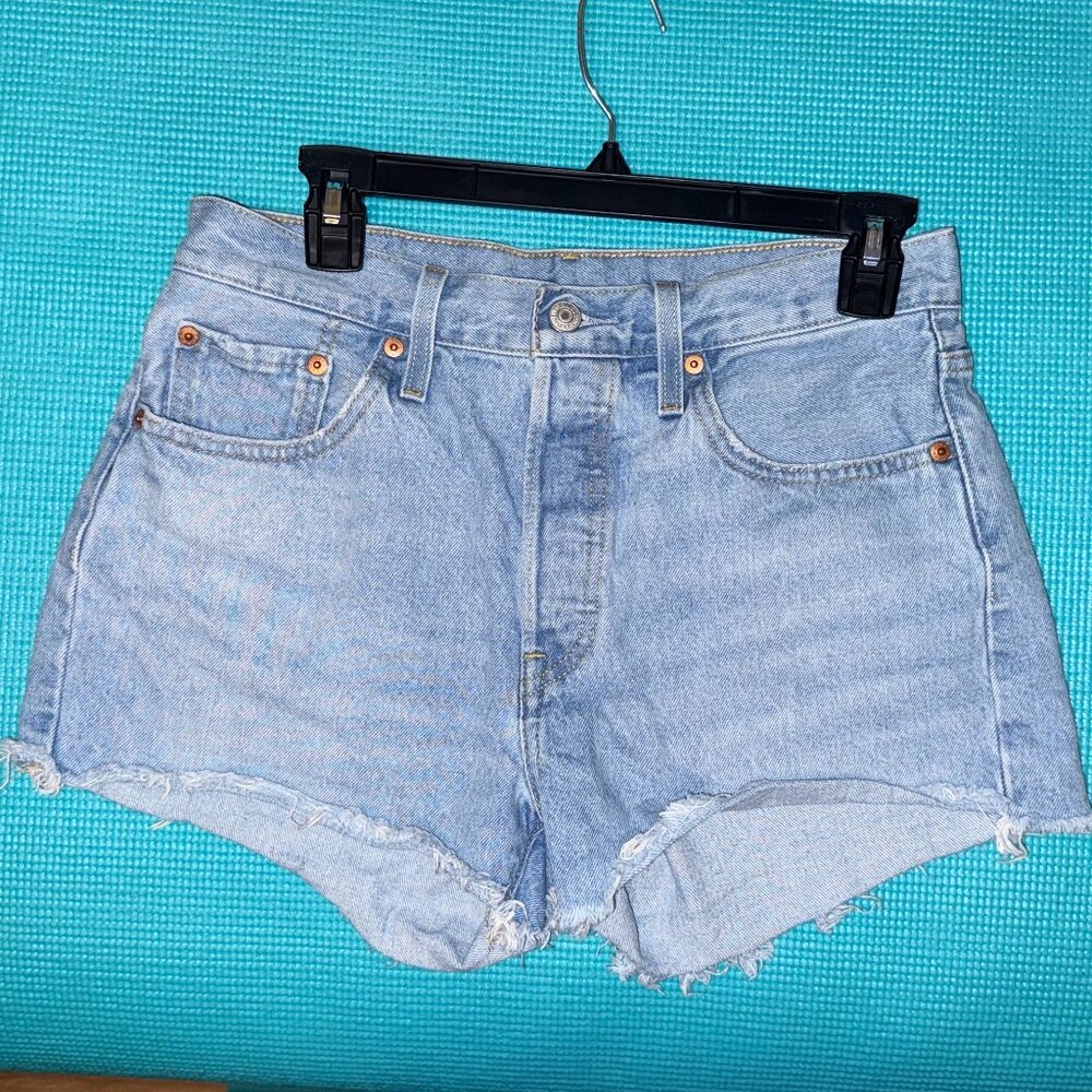 Levi's 501 High Rise Button Fly Jean Shorts